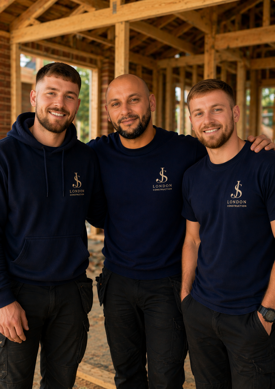 Jon's Construction London Ltd team on site, professional painters and decorators